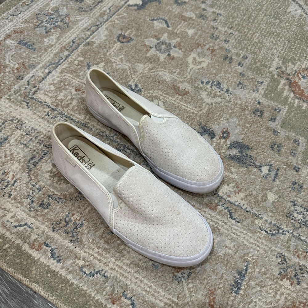 Keds Women's Beige Slip-On Sneakers